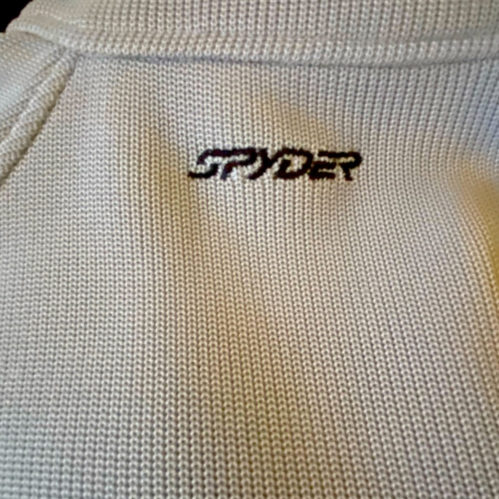 Spyder Sweater Mens XL 1/4 Zip Gray Thermal Core Fleece Lined